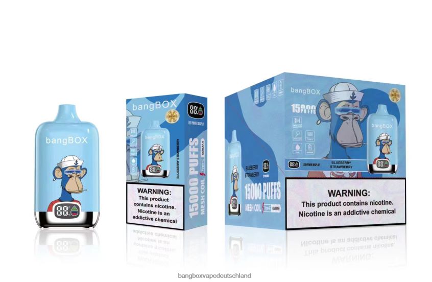 Bang Box Vape Deutschland - 6ZZLF838 Bang Box 15000 Züge Blaubeere Erdbeere
