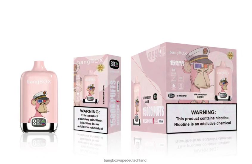 Bang Box Vape Deutschland - 6ZZLF844 Bang Box 15000 Züge Erdbeertraube