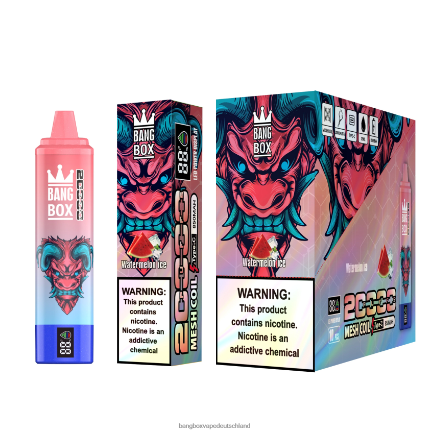 Bang Box Vape Deutschland - 6ZZLF856 Bang Box 20.000 Züge intelligenter Bildschirm Wassermeloneneis