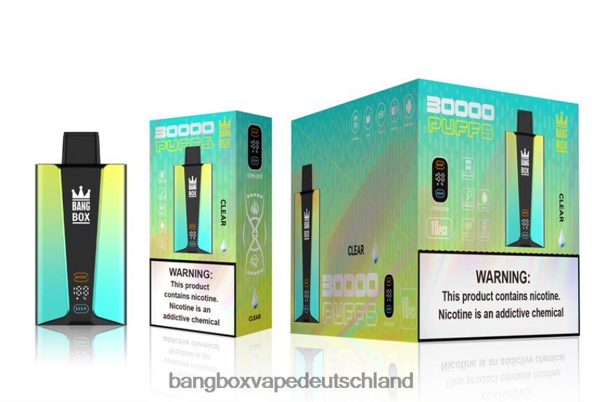 Bang Box Vape Kaufen - 6ZZLF876 Bang Box 30.000 Züge intelligenter Bildschirm klar