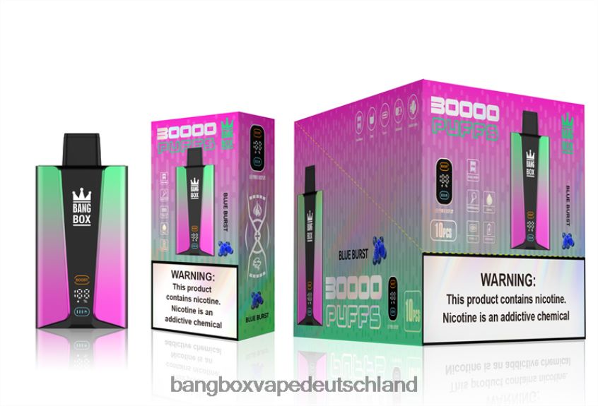 Bang Box Vape Kaufen - 6ZZLF882 Bang Box 30.000 Züge intelligenter Bildschirm blauer Ausbruch