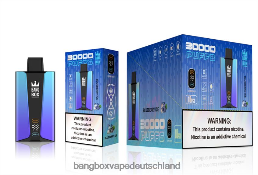 Bang Vape Deutschland - 6ZZLF879 Bang Box 30.000 Züge intelligenter Bildschirm Blaubeereis