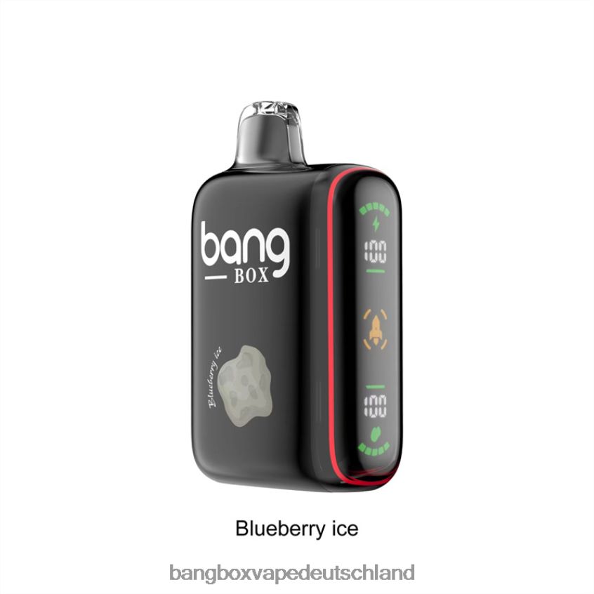 Bang Box Vape Deutschland - 6ZZLF832 Bang Box 9000–18000 Züge, intelligente Leistungsanzeige Blaubeereis
