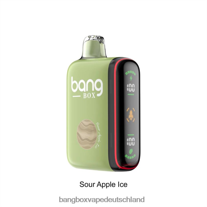 Bang Box Vape Kaufen - 6ZZLF828 Bang Box 9000–18000 Züge, intelligente Leistungsanzeige saures Apfeleis
