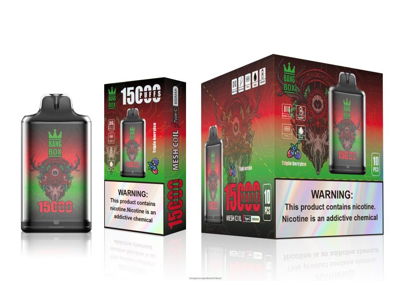 Bang Box Vape Deutschland - 6ZZLF8104 Bang Box s1-15000 Züge dreifaches Beereneis