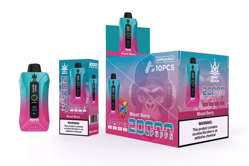 Bang Beach Vape - 6ZZLF85 Bang Beach 20000 Züge Smart Screen Vape gemischte Beere